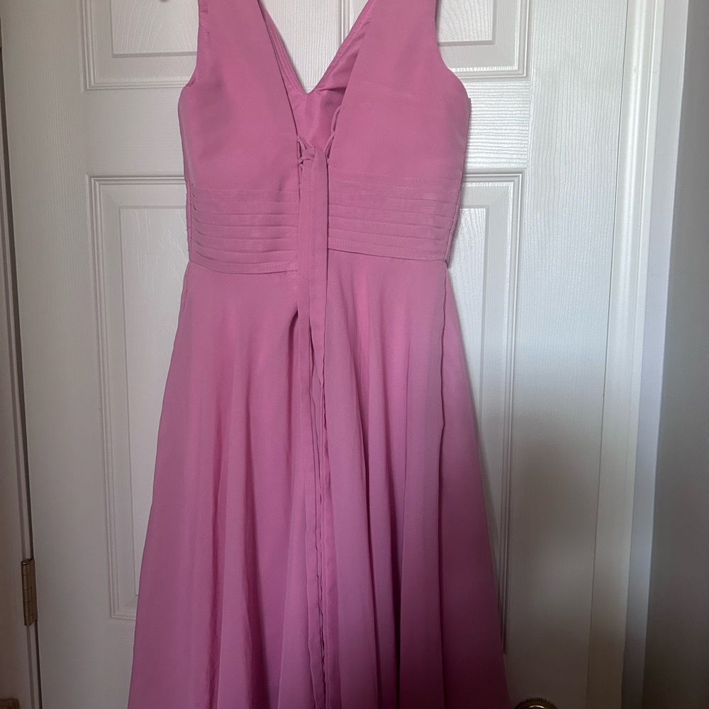 Chic Rose High-Low Dress - Picture 5 of 6